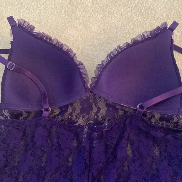 Linea Donatella Lacey lingerie medium faux pink - Picture 7 of 8